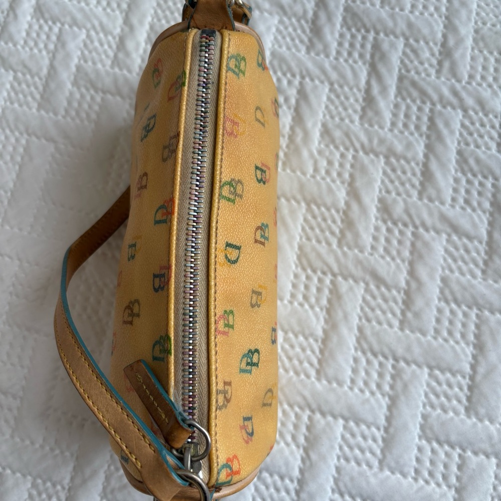Dooney & Bourke Rainbow DB Monogram Mini Baguette Bag Y2K - Picture 6 of 10